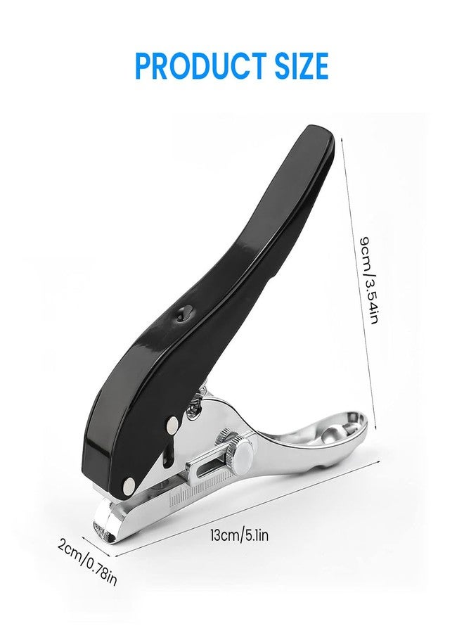Serplex® Single Hole Punch 8mm Dia Hole Punch Plastic Hole Punch Spring Loaded Heavy Duty Hole Punch for Tagging, Plastic Cardboard, Slim Plastic Sheet - Image 2